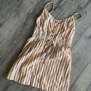 Lush dress size small Marigold Striped sundress